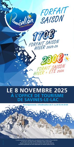 Forfaits Saison « Primeur » Réallon – Vente à Savines-le-Lac !_Savines-le-Lac - © Station de Réallon Forfaits Saison « Primeur » Réallon – Vente à Savines-le-Lac !_Savines-le-Lac - © Station de Réallon
