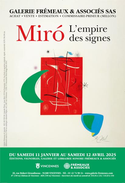 Affiche de l'exposition Miró, L’empire des signes 