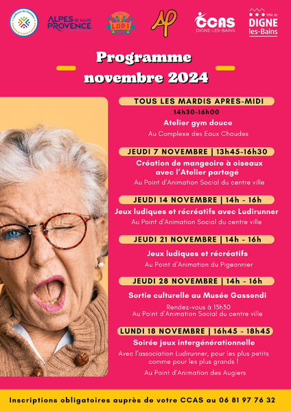 Atelier gym douce Du 12 au 26 nov 2024