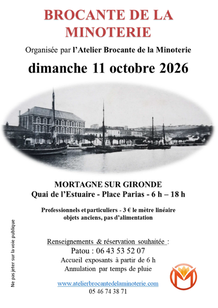 Brocante mensuelle de la Minoterie