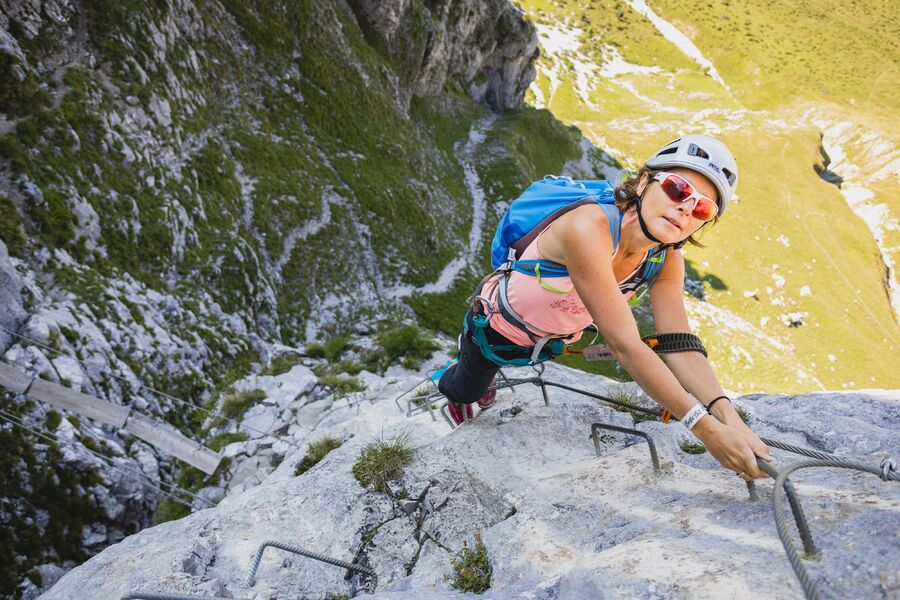 Via ferrata avec un guide