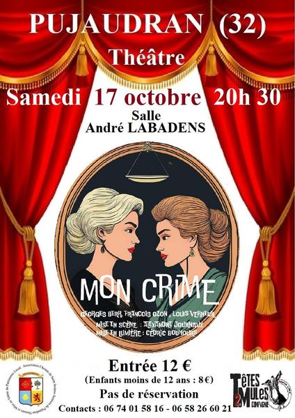 Soirée théâtre "Mon crime"_Pujaudran