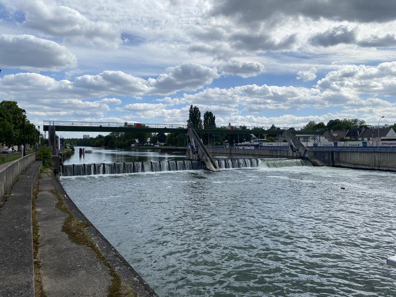 Photo du barrage de Créteill 