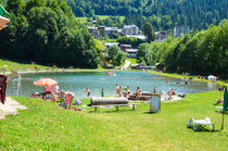Plan d'eau de baignade à Flumet