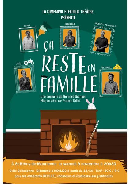 Théâtre - Ça reste en famille Le 9 nov 2024