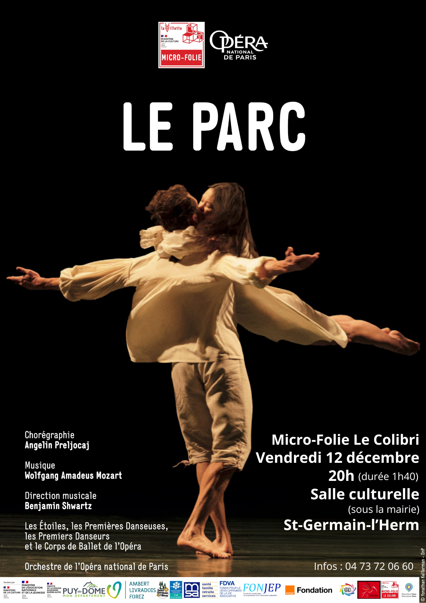 Diffusion sur grand écran du ballet « Le Parc » // Saint-Germain-l’Herm