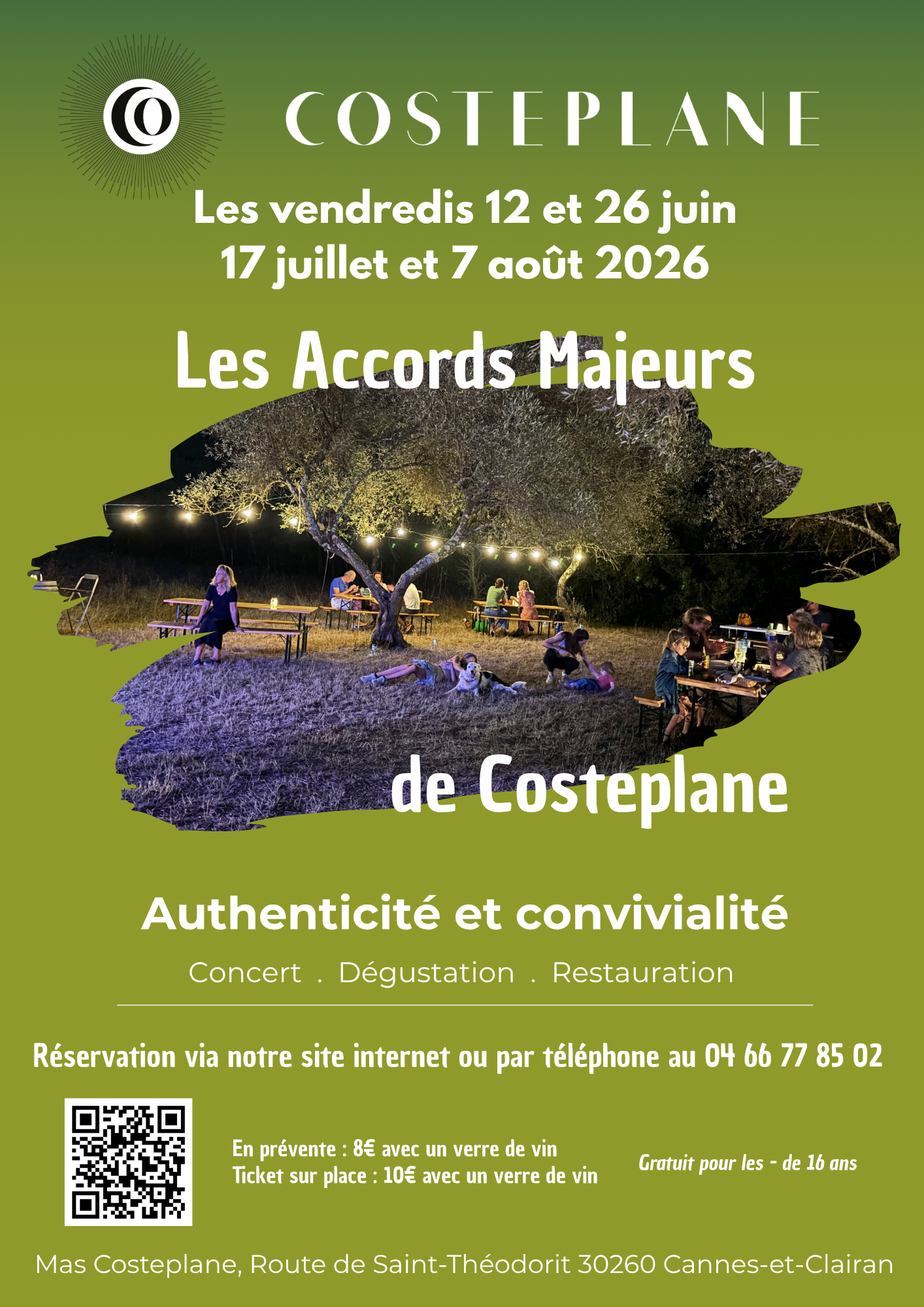 Soirée musicale - Les Accords Majeurs de Costeplane