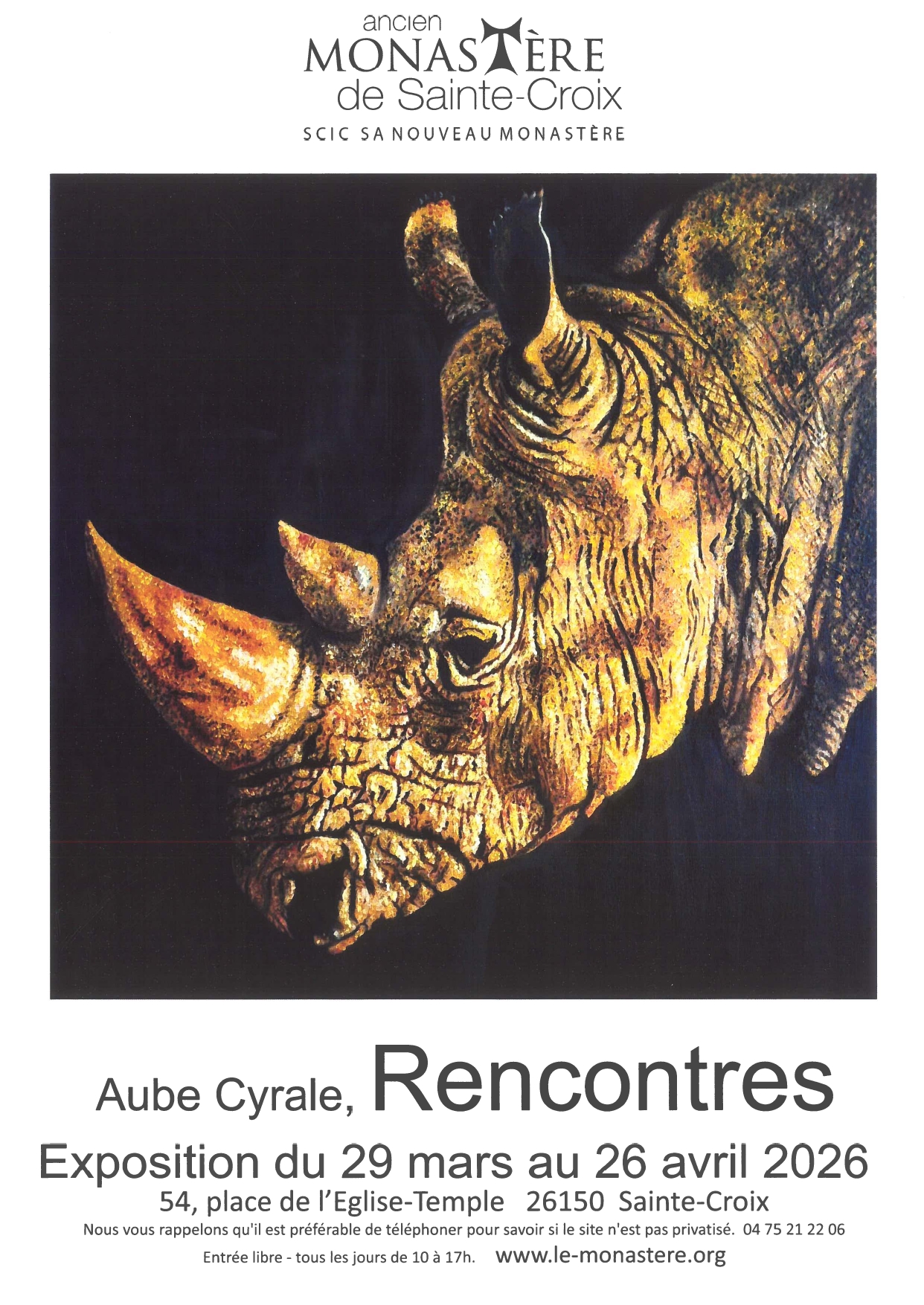 Exposition Aube Cyrale, Rencontres
