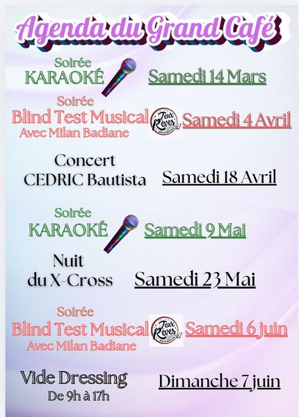 Soirée blind test musical au Grand Café à Brassac