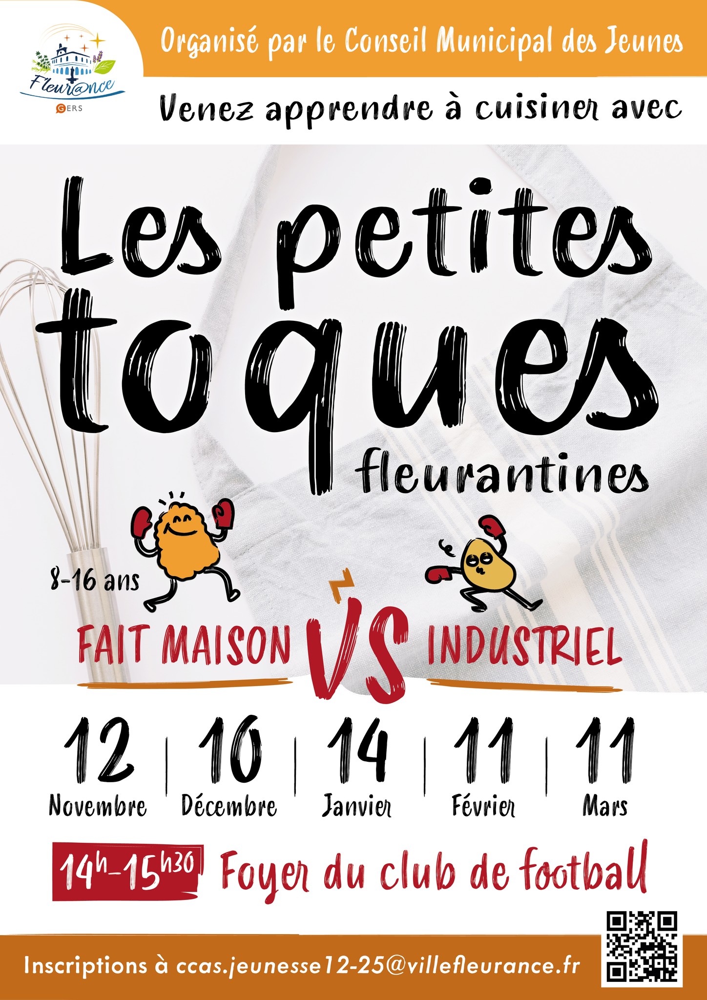 Cours de cuisine pour les 8-16 ans : Les petites toques fleurantines_Fleurance