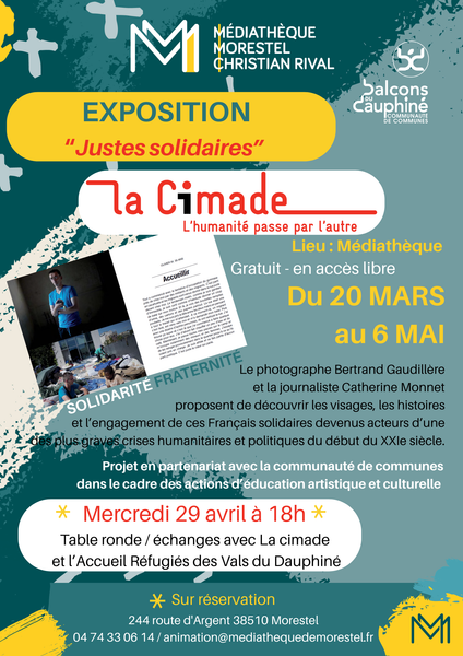 Exposition à la médiathèque de Morestel : Justes solidaires_Morestel