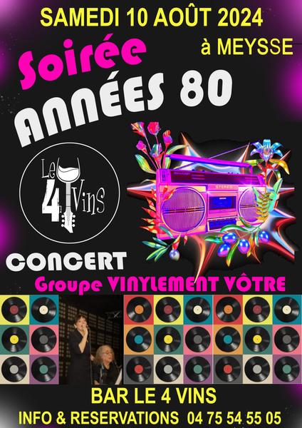 Soirée Années 80 Le 4 Vins