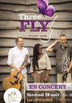 Affiche du concert des Ursulines : Three Fly à Crémieu