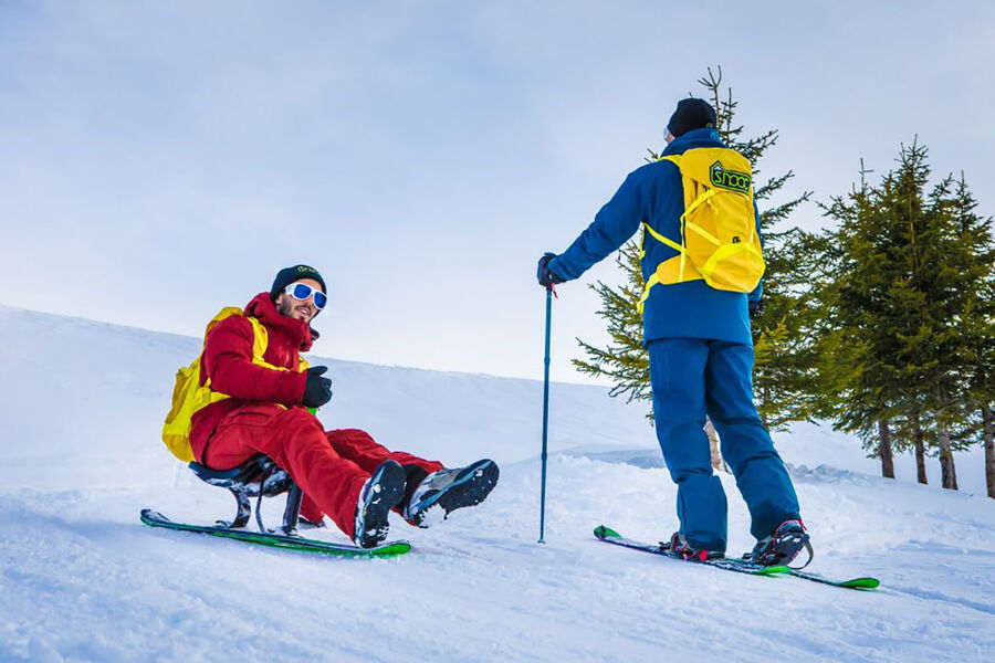 Trottinette-ski et le snooc