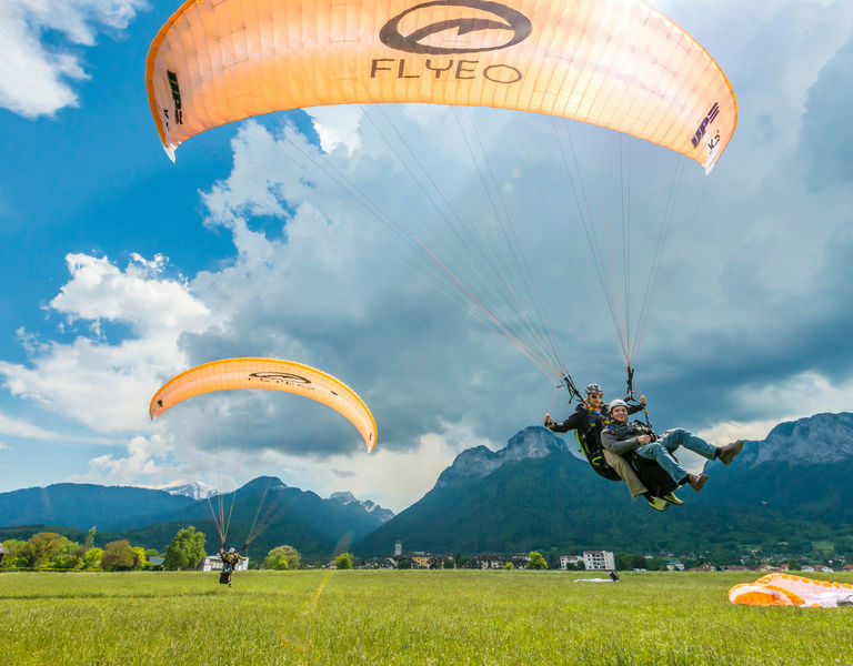 Flyeo parapente lac d'Annecy Doussard