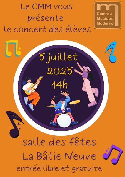 Concert des élèves du Centre de Musique Moderne_La Bâtie-Neuve