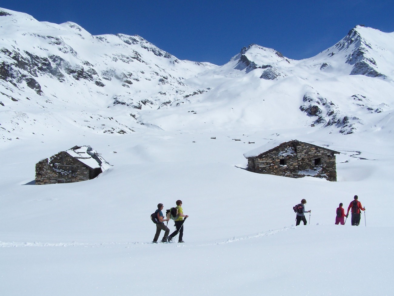 Exploration en raquettes alpages et haute montagne