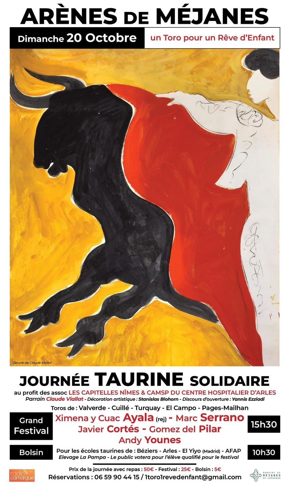Festival taurin caritatif “Un toro pour un rêve d’enfant”