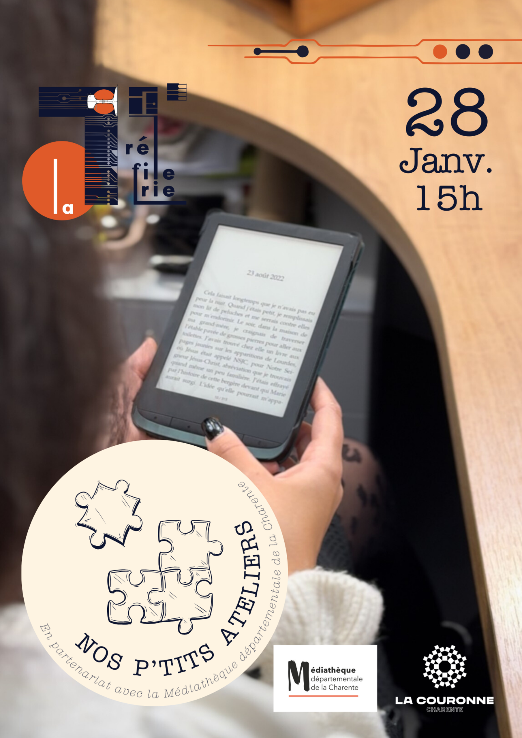 Nos p'tits ateliers - Découverte de la liseuse.