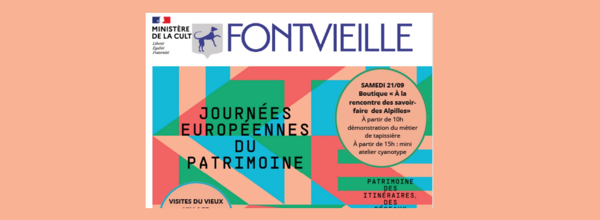 Journées du Patrimoine - Fontvieille