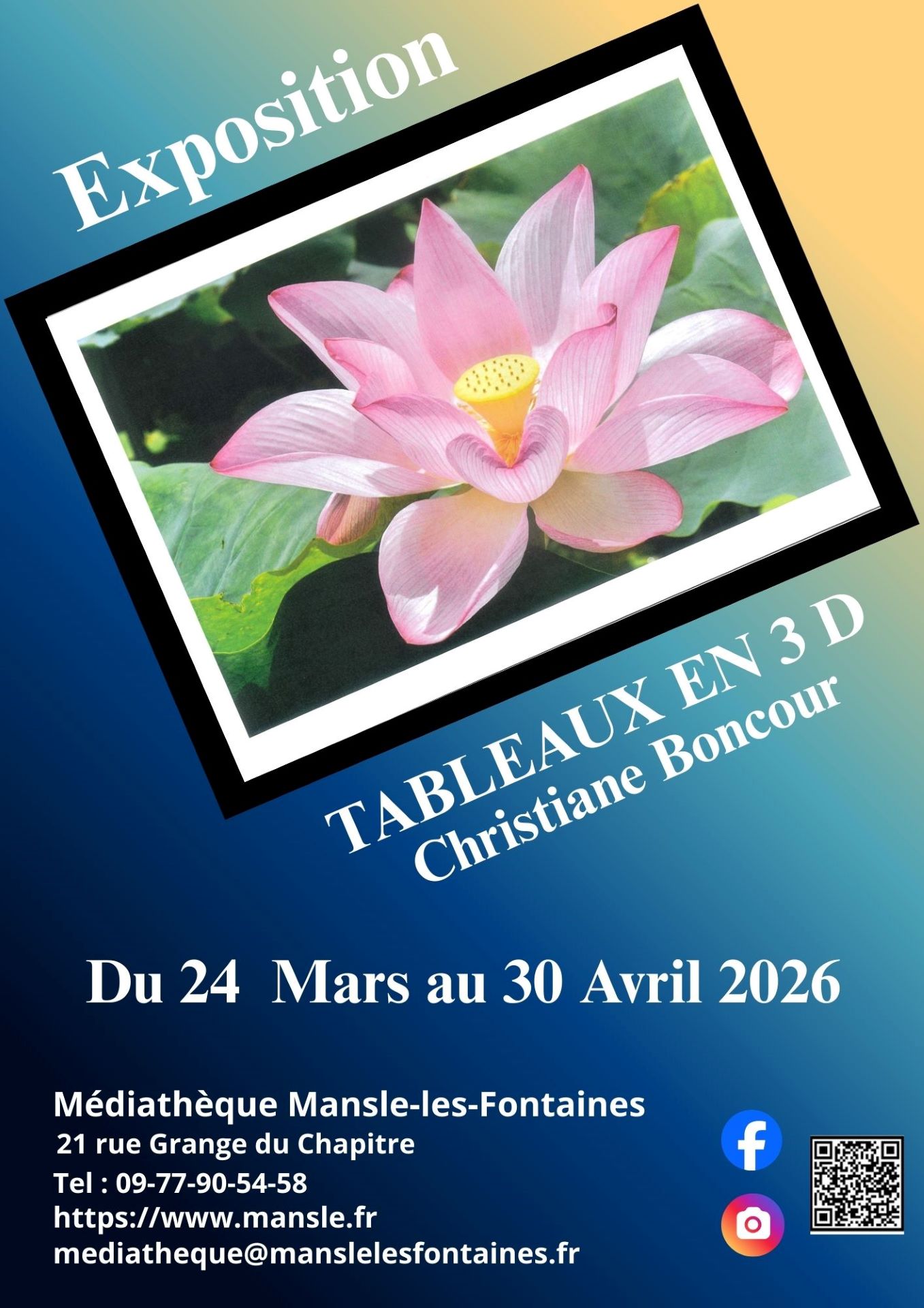 Exposition "L'art en 3 dimensions ! "