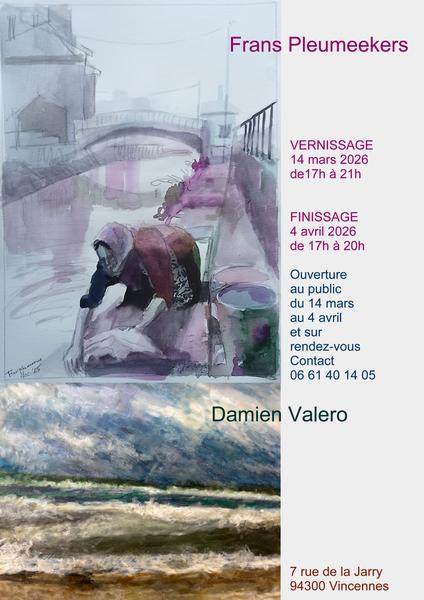 Exposition - vernissage : Frans Pleumeekers à l'Atelier Damien Valero 