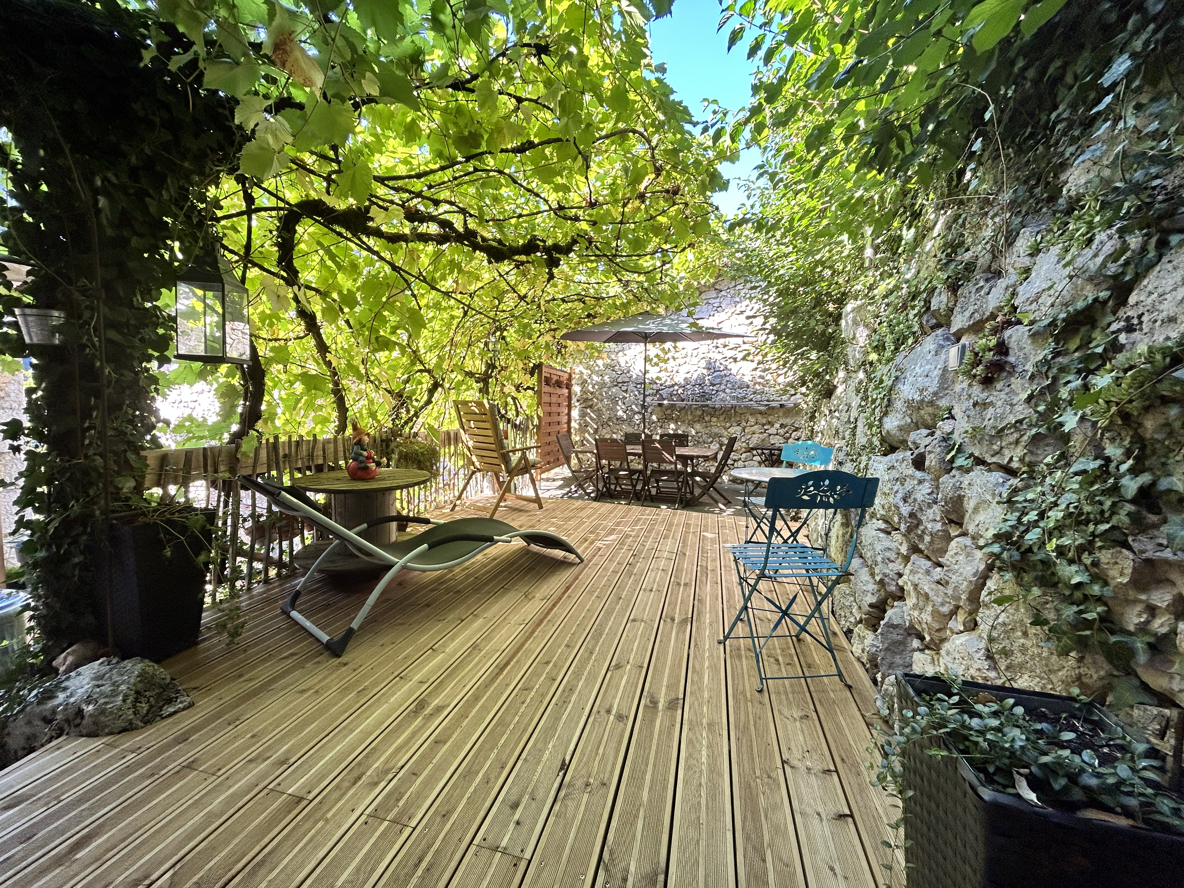 Terrasse ombragée