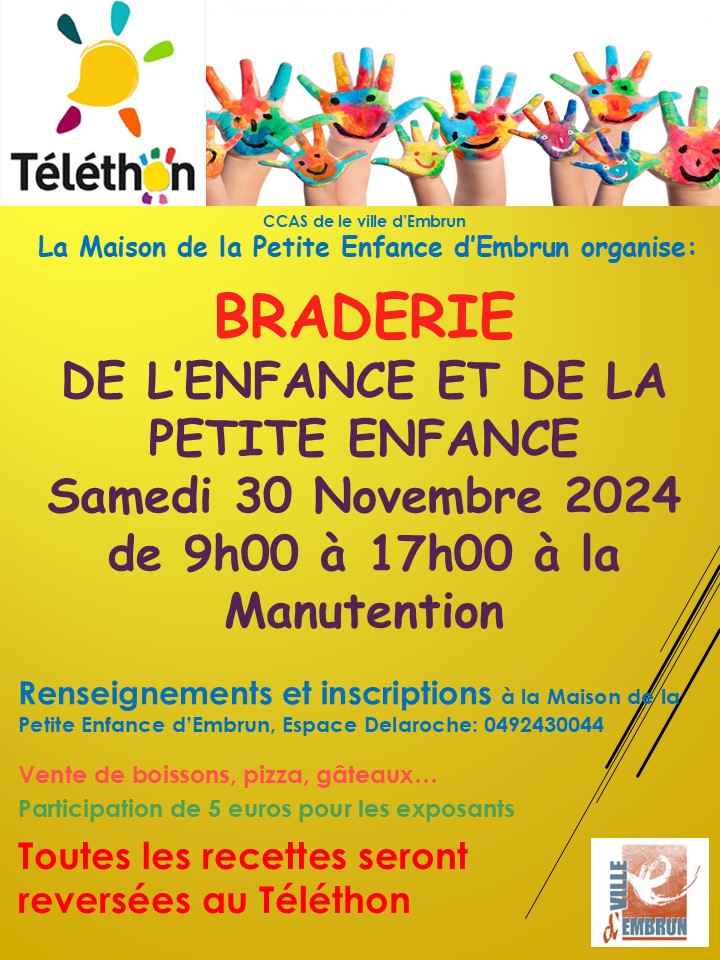 Téléthon - Braderie de l'enfance et de la petite enfance_Embrun