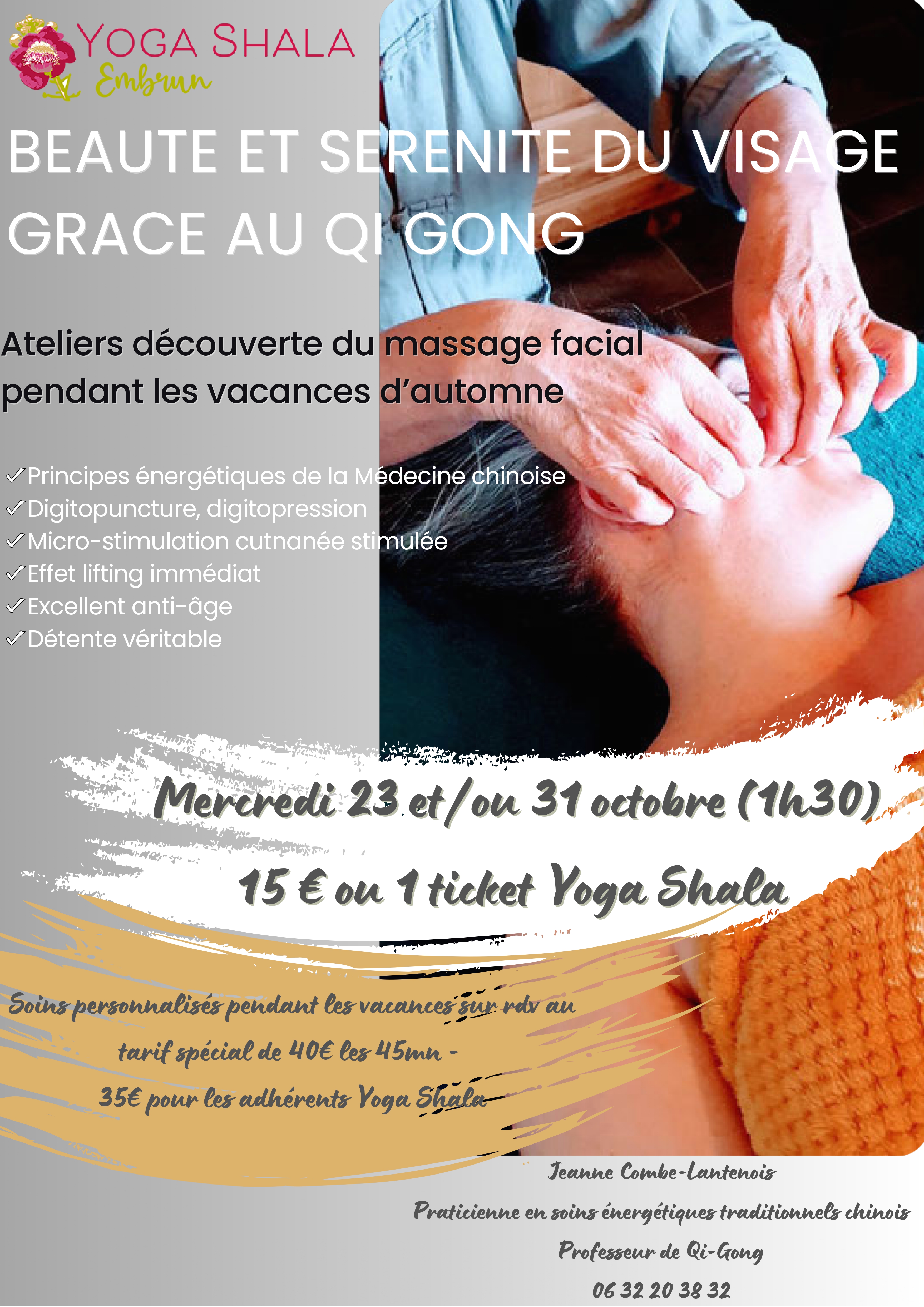 Atelier Découverte, Massage facial Qi GONG