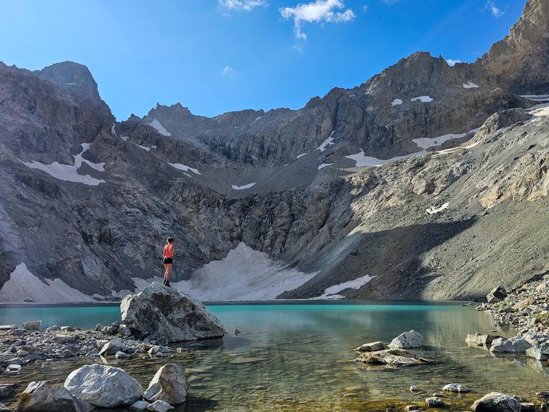 Refuge et lac du Pavé Refuge et lac du Pavé