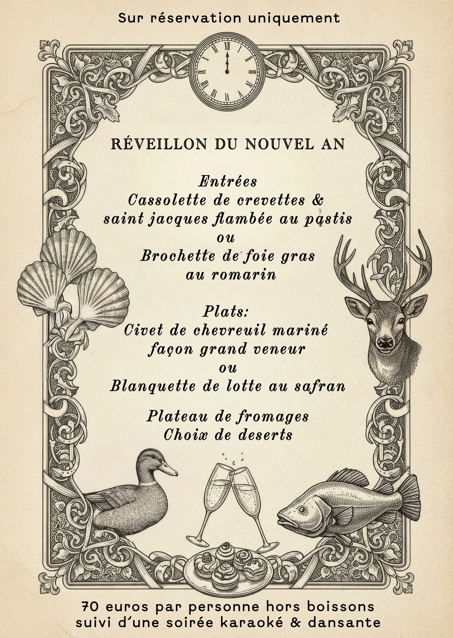 Réveillon du nouvel an à l’Aire d’Arles