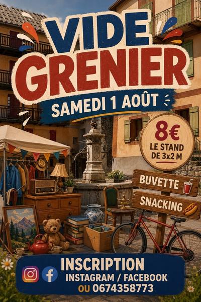 Vide grenier Péone
