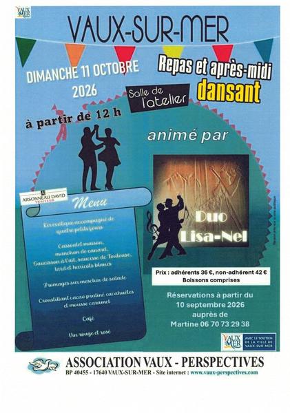 Repas et après-midi dansante organisé par l’Association Vaux Perspectives