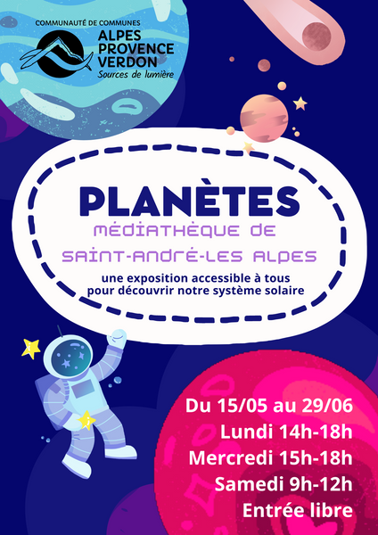 Exposition Planètes Du 15 mai au 29 juin 2024