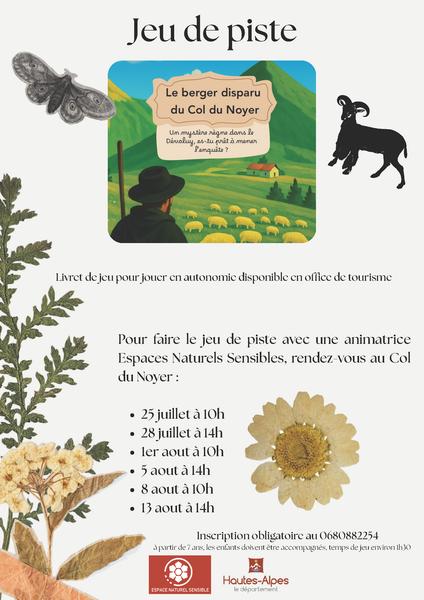 Découverte du jeu de piste 'Le berger disparu du col du Noyer'_Dévoluy