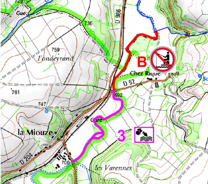 Parcours no-kill - La Sioule à Saint-Pierre-le-Chastel