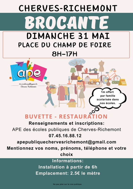 Brocante de l'APE publique