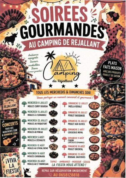 Soirées gourmandes à Rejallant