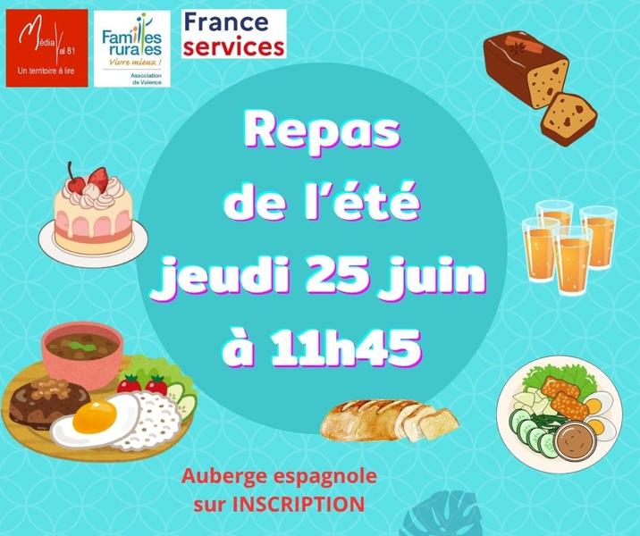 Repas de l'été - France Services Val81
