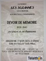 Chorale "Devoir de mémoire"_Vaulx-Milieu