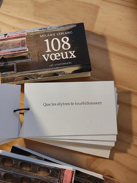 Exposition '108 voeux' - Poèmes de Mélanie Leblanc