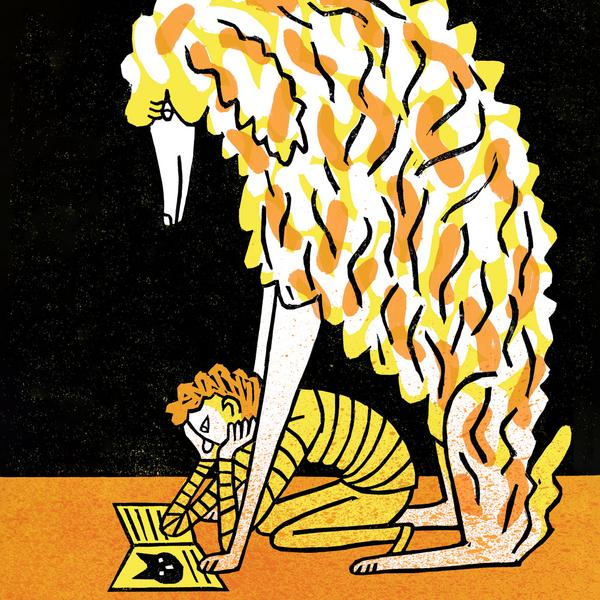 Das Glück des Lesens - Tier