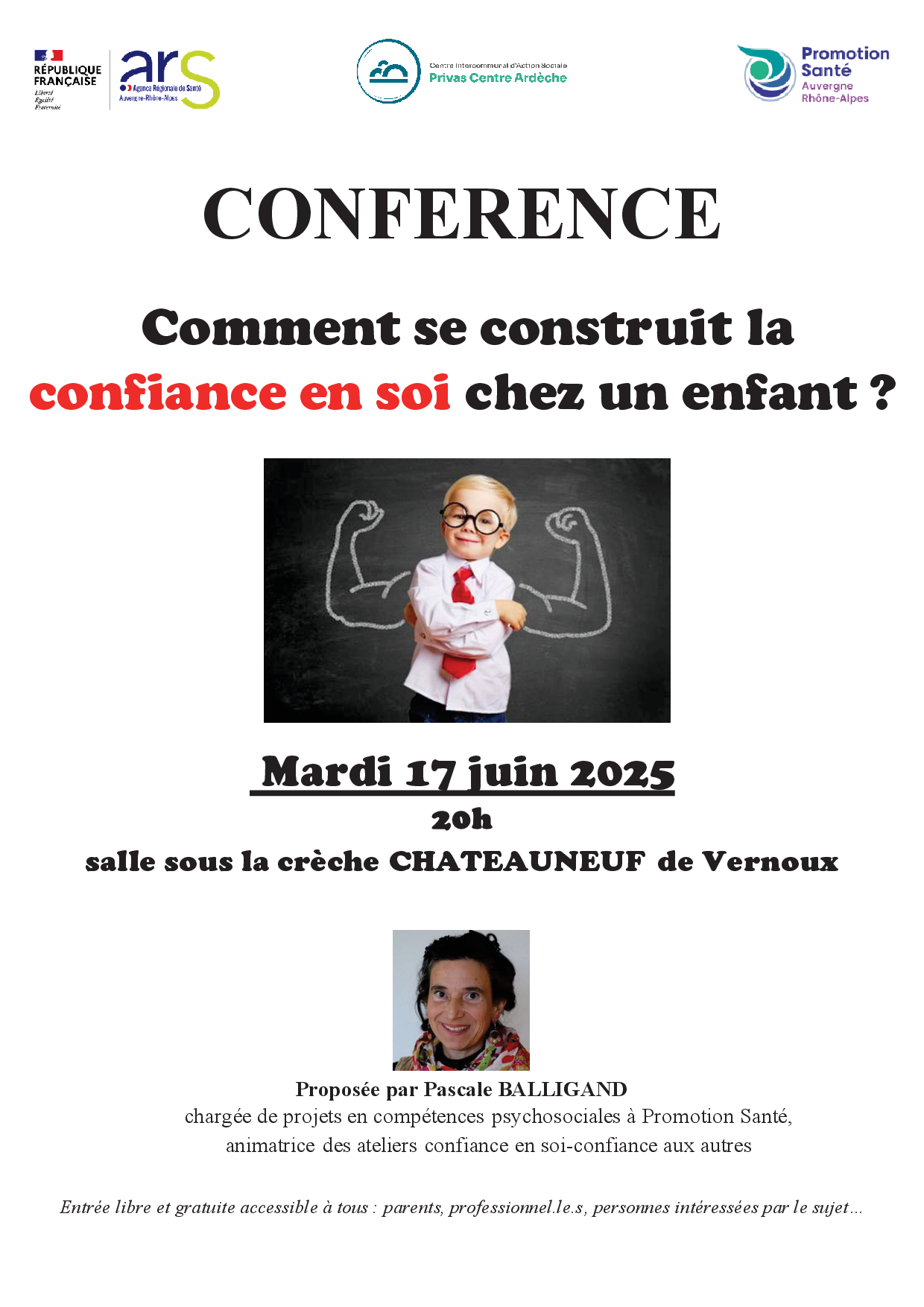 Alle leuke evenementen! : Conférence sur le thème Comment se construit la confiance en soi chez un enfant ?