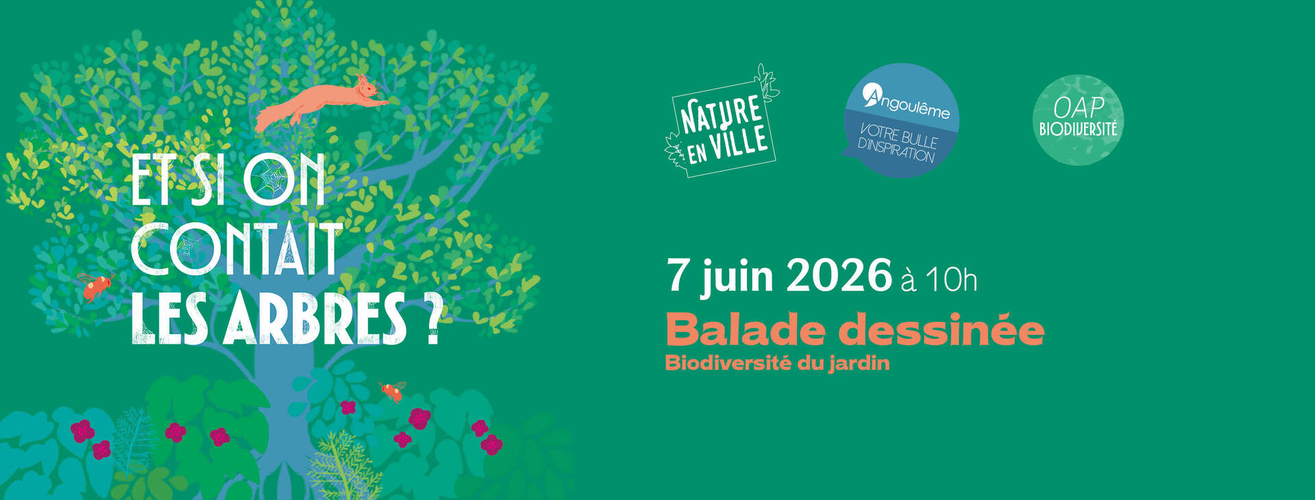 Balade dessinée - A la rencontre du jardin et ses habitants