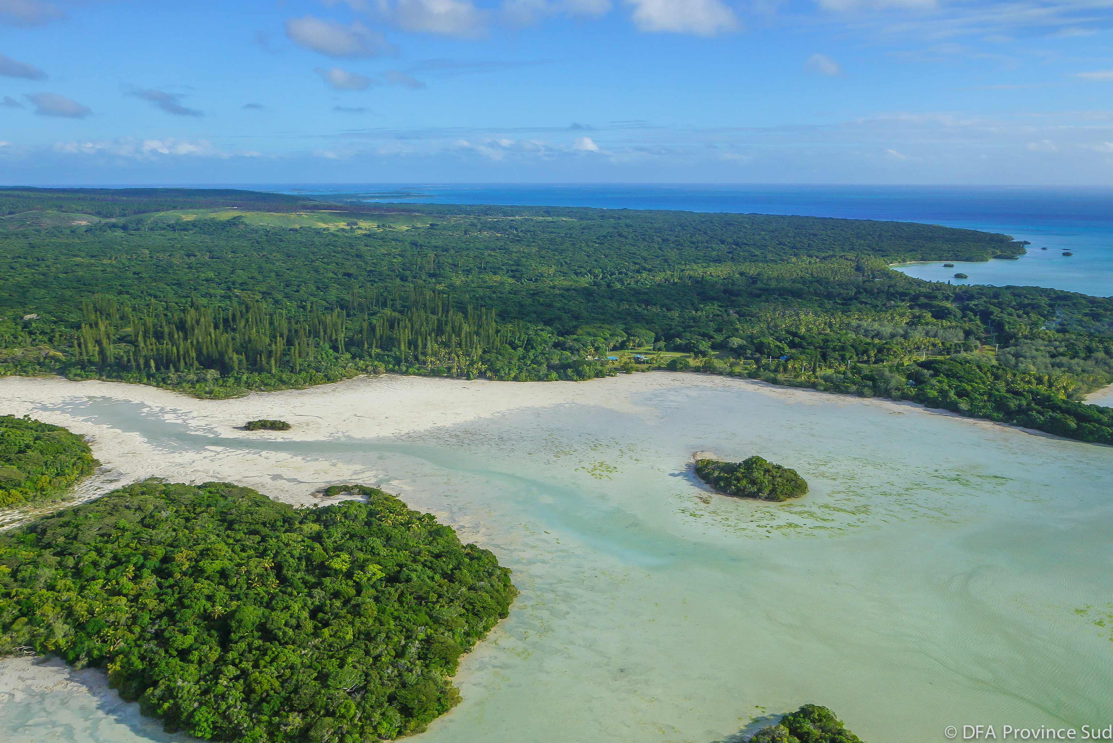 Crab bay in the Isle of Pines