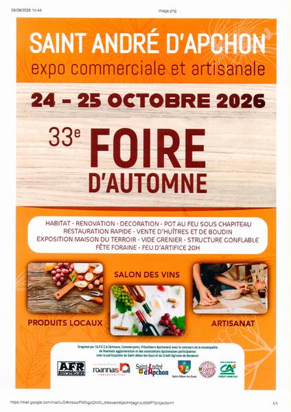 33ème foire d'automne_Saint-André-d'Apchon
