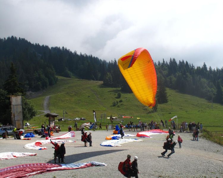 Décollage parapente