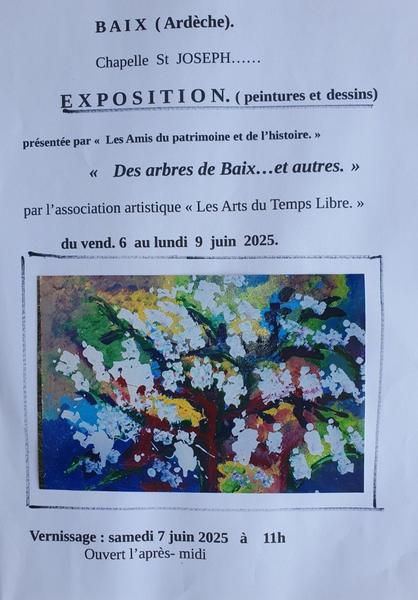 Exposition « Des arbres de Baix… et autres »_Baix