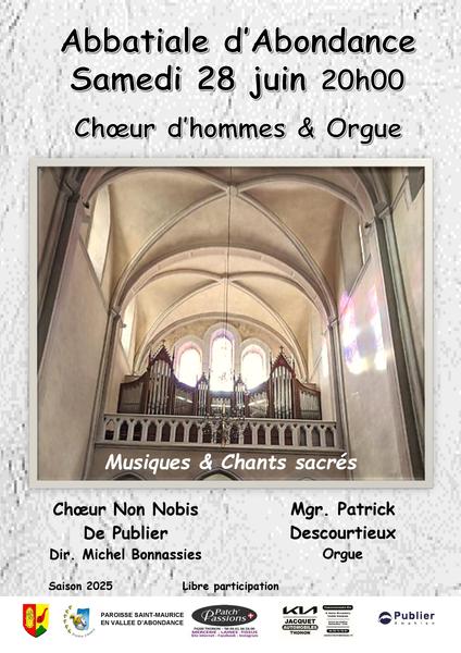 Journées du Patrimoine de Pays - Concert de l'ensemble vocal Non Nobis & orgue