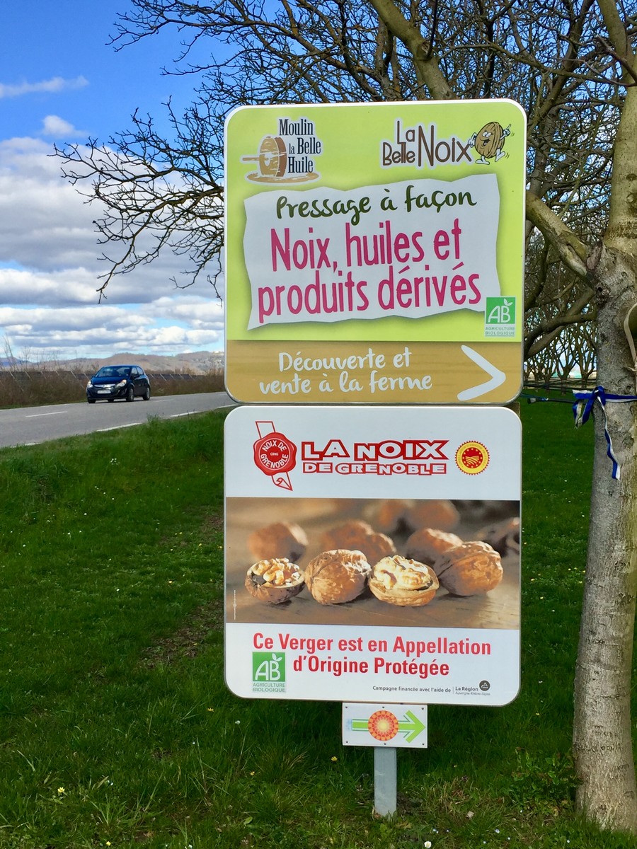 Panneaux en bord de route